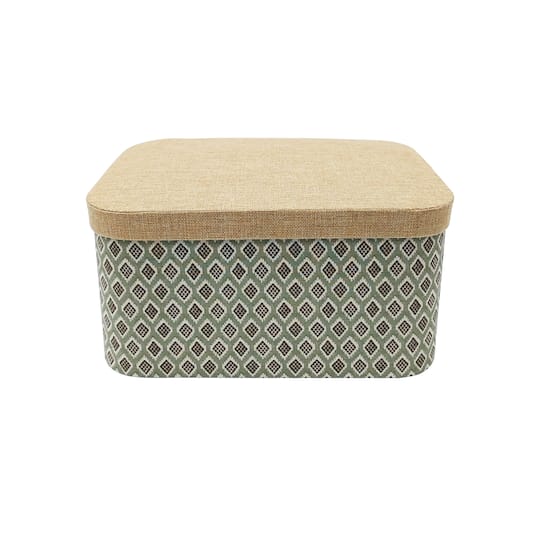 Large Decorative Box with Fabric Lid by Ashland®